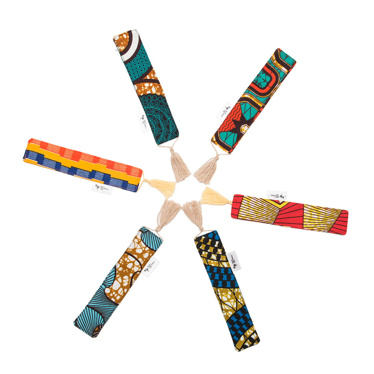 Segnalibro in tessuto africano